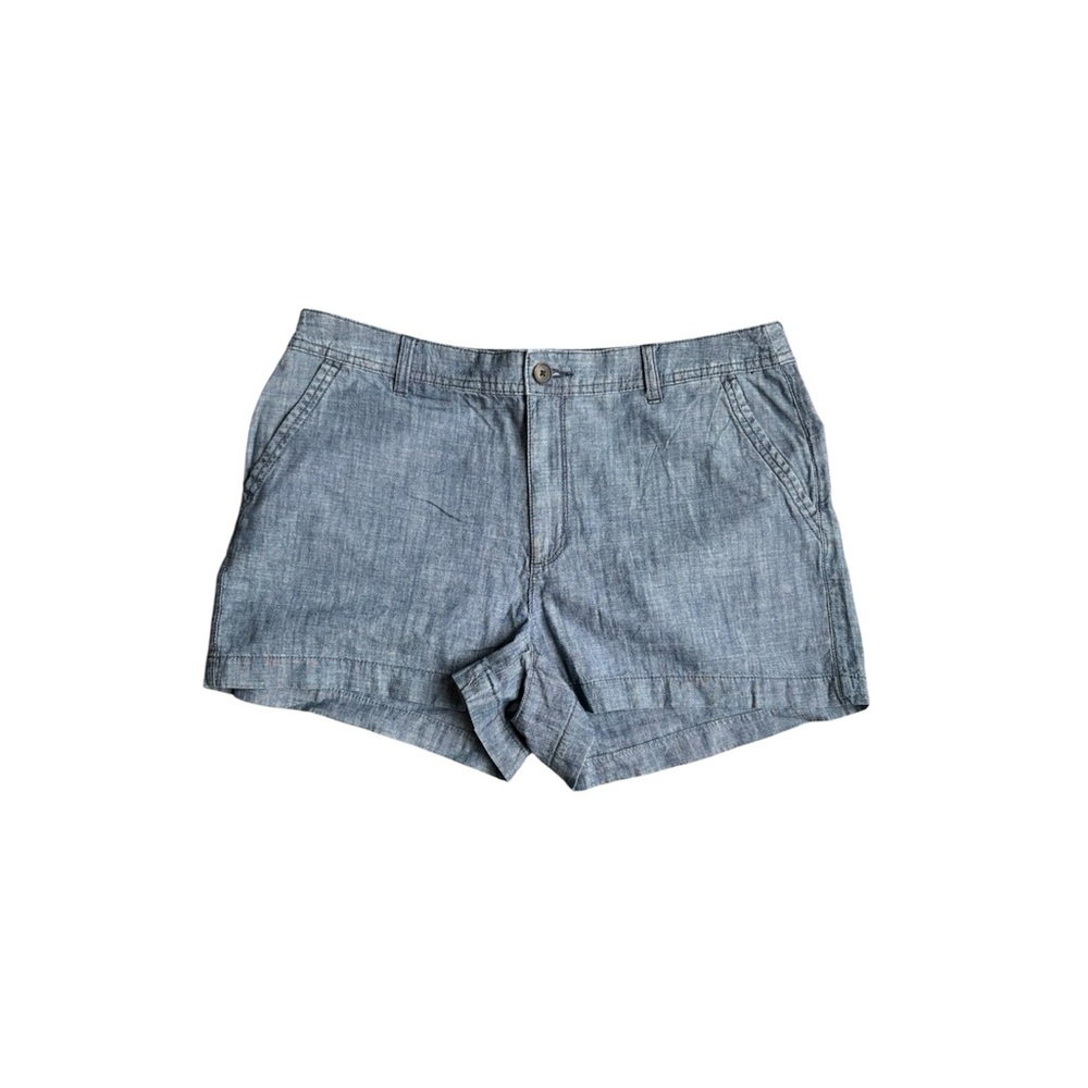a new day Blue Chambray Women's Shorts 3” inseam